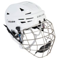 Bauer RE-AKT 155 Hockey Helmet Combo in White