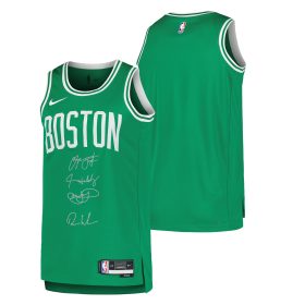 Boston Celtics Autographed 2024 NBA Finals Champions Nike Kelly Green Icon Swingman Edition Jersey with at least 4 Signatures - Limited Edition of 250