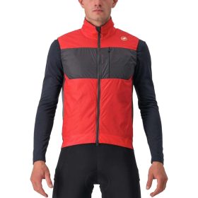 Castelli Unlimited Puffy Vest - Men's Pompeian Red/Dark Gray, XL