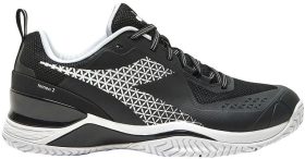 Diadora Men's Blushield Torneo 2 All Ground Tennis Shoes (Black/White)