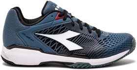 Diadora Men's Speed Competition 7+ All Ground Tennis Shoes (Oceanview/White/Black)