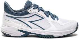 Diadora Men's Trofeo 2 All Ground Pickleball Shoes (White/Oceanview)