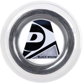 Dunlop Black Widow 18g Black Tennis String (Reel)