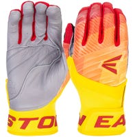 Easton Walk-Off Ethos Fire Youth Batting Gloves in Red Size Large