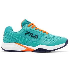 Fila Women's Axilus 2 Energized Tennis Shoes (Ceramic/Vibrant Orange/Maritime Blue)