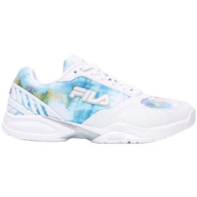 Fila Women's Volley Zone Pickleball Shoes (Multicolor/White/Metallic Silver)