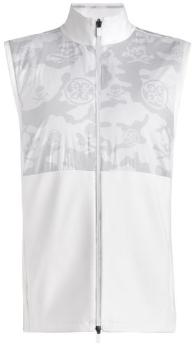 G/FORE Exploded Camo Stretch Tech Interlock Performer Men's Golf Vest - White, Size: X-Large