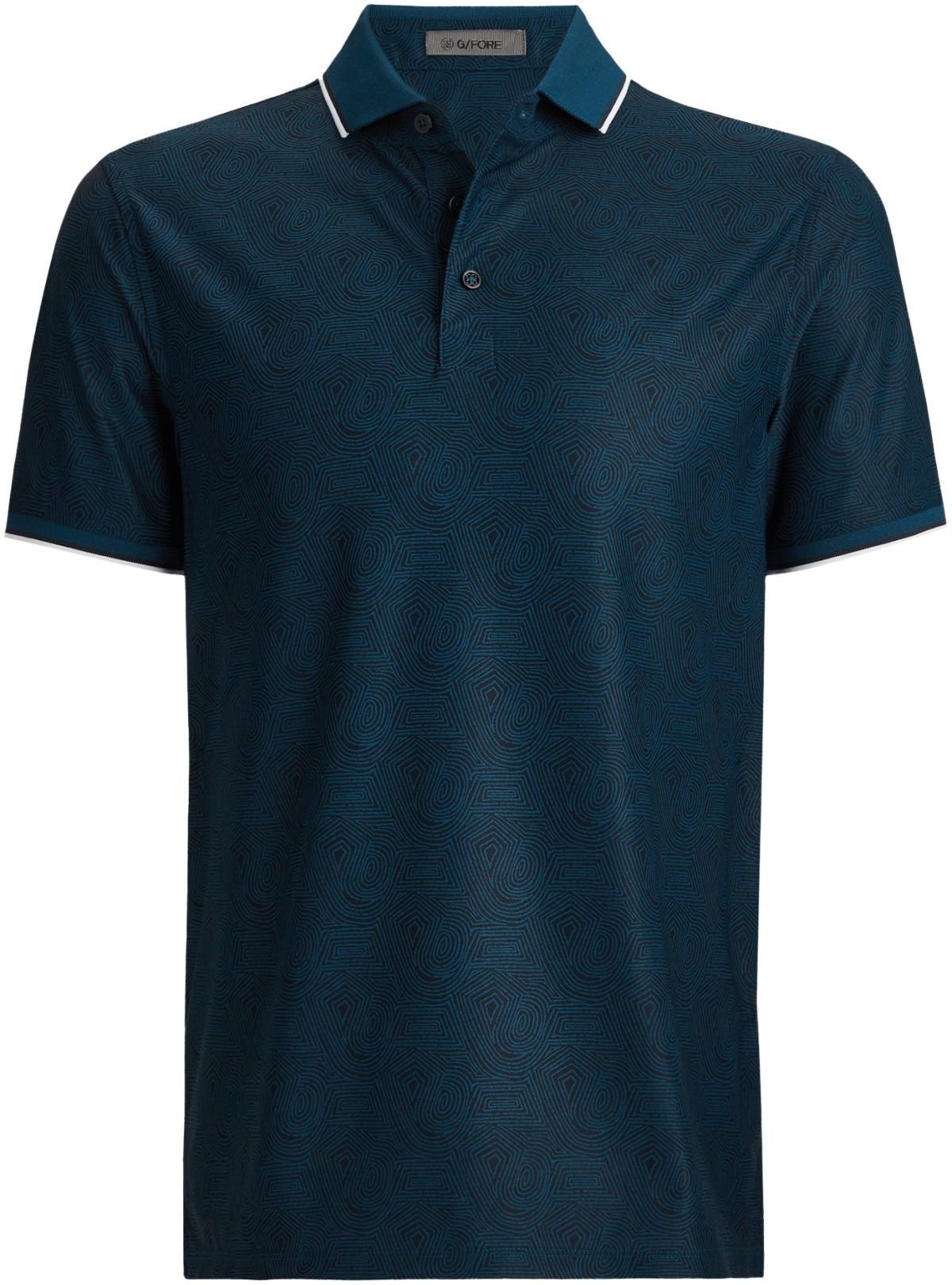 G/FORE Fingerprint Tech Pique Men's Golf Polo - Blue, Size: Medium