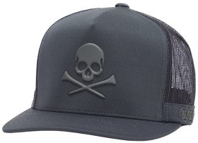G/FORE Monochrome Skull & Tees Interlock Knit Tall Trucker Men's Golf Hat - Grey