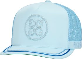 G/FORE Soutache Knit Interlock Tall Trucker Men's Golf Hat - Blue, Size: One Size