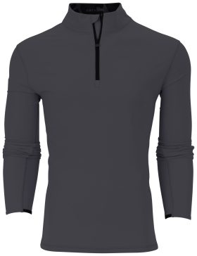 Greyson Tate Mockneck Quarter-Zip Men's Golf Pullover - Grey, Size: Small