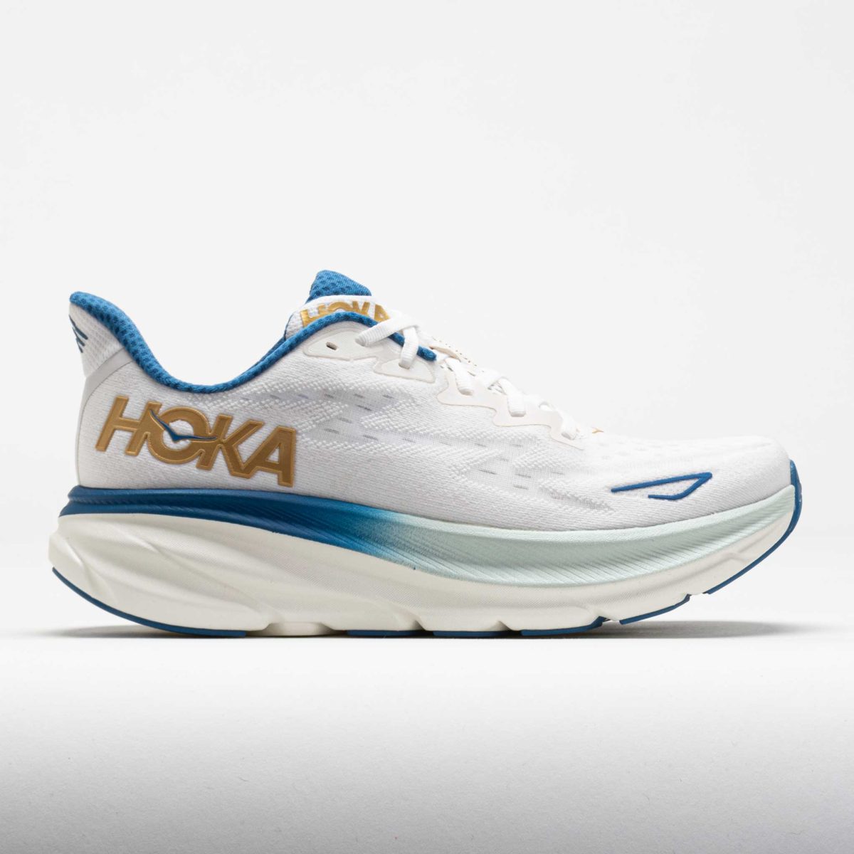 HOKA Clifton 9 Men's Running Shoes Frost/Gold