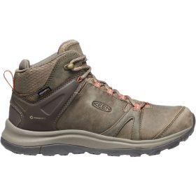 KEEN Terradora II Leather Mid WP Hiking Boot - Women's Brindle/Redwood, 7.0