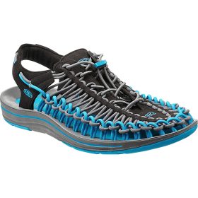 KEEN Uneek Sandal - Men's Black/Blue Danube, 12.0