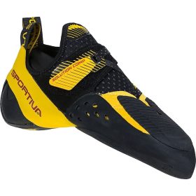 La Sportiva Solution Comp Climbing Shoe Black/Yellow, 43.5