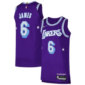 Men's Nike LeBron James Purple Los Angeles Lakers Authentic Player Jersey - City Edition