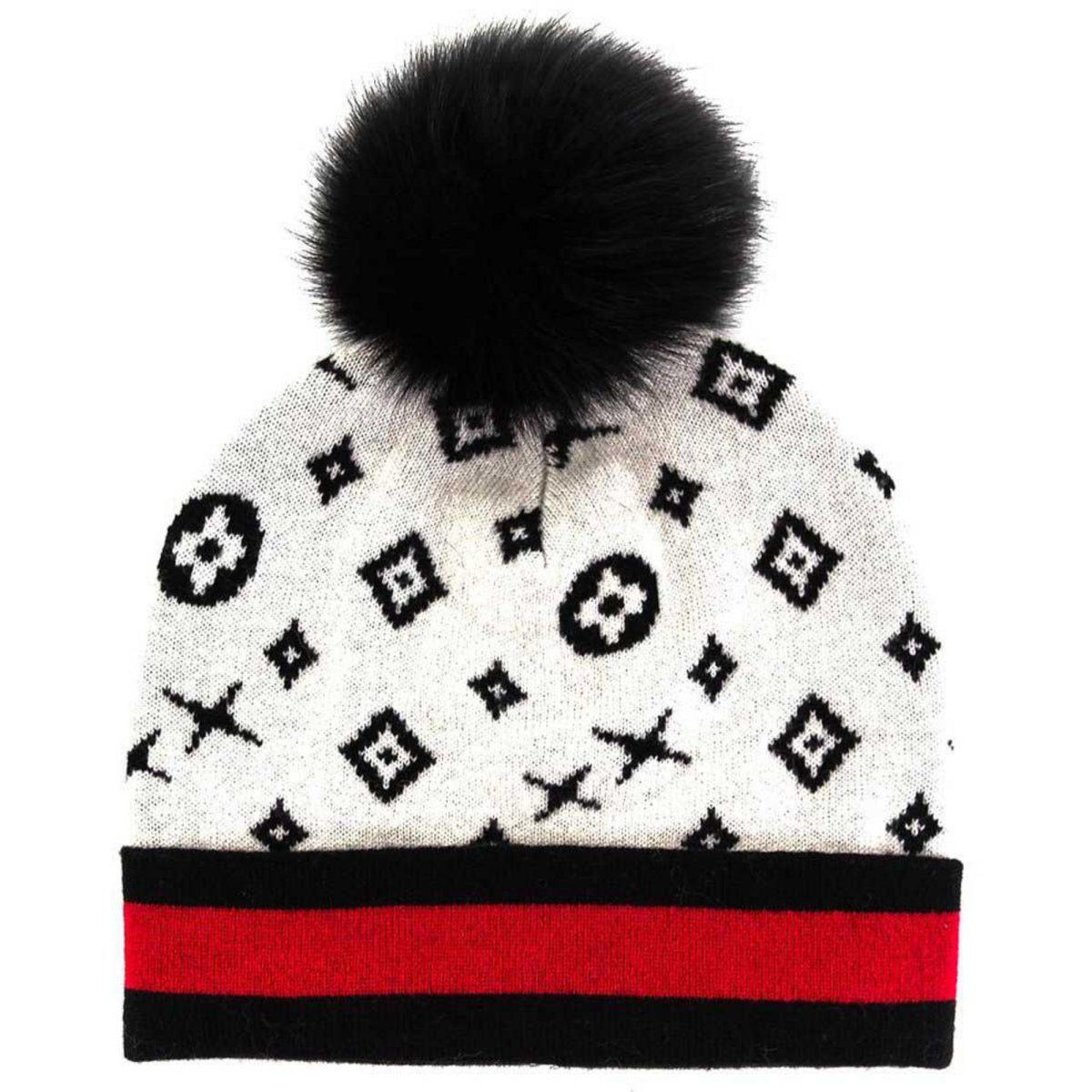 Mitchies Matchings Women's High Fashion Faux Pom Beanie