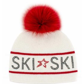 Mitchies Matchings Women's Ski Faux Pom Beanie