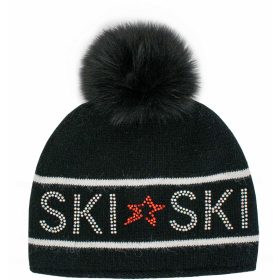 Mitchies Matchings Women's Ski Faux Pom Beanie