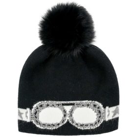 Mitchies Matchings Women's Ski Goggle Faux Fur Beanie