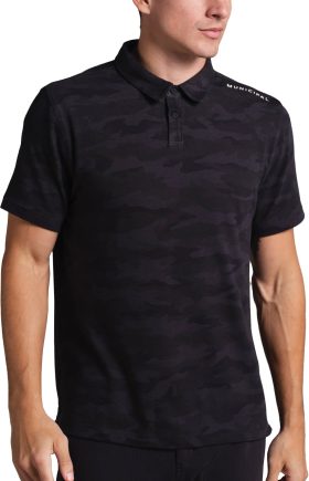 Municipal Sportcross Men's Golf Polo - Black, Size: Small