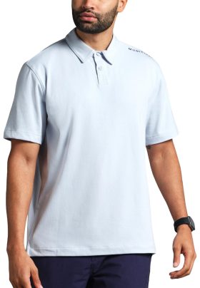 Municipal Sportcross Men's Golf Polo - Blue, Size: Medium