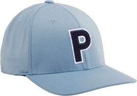 PUMA Chenille P Snapback Men's Golf Hat - Blue, Size: One Size