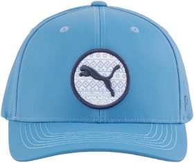 PUMA Fairisle Tech Snapback Men's Golf Hat - Blue, Size: One Size