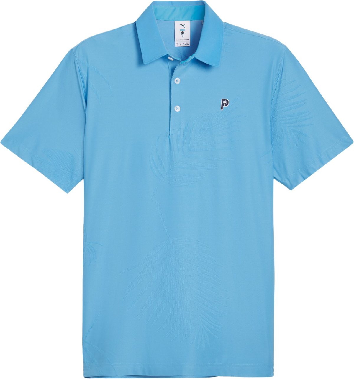 PUMA x PTC Jacquard Men's Golf Polo - Blue, Size: X-Large