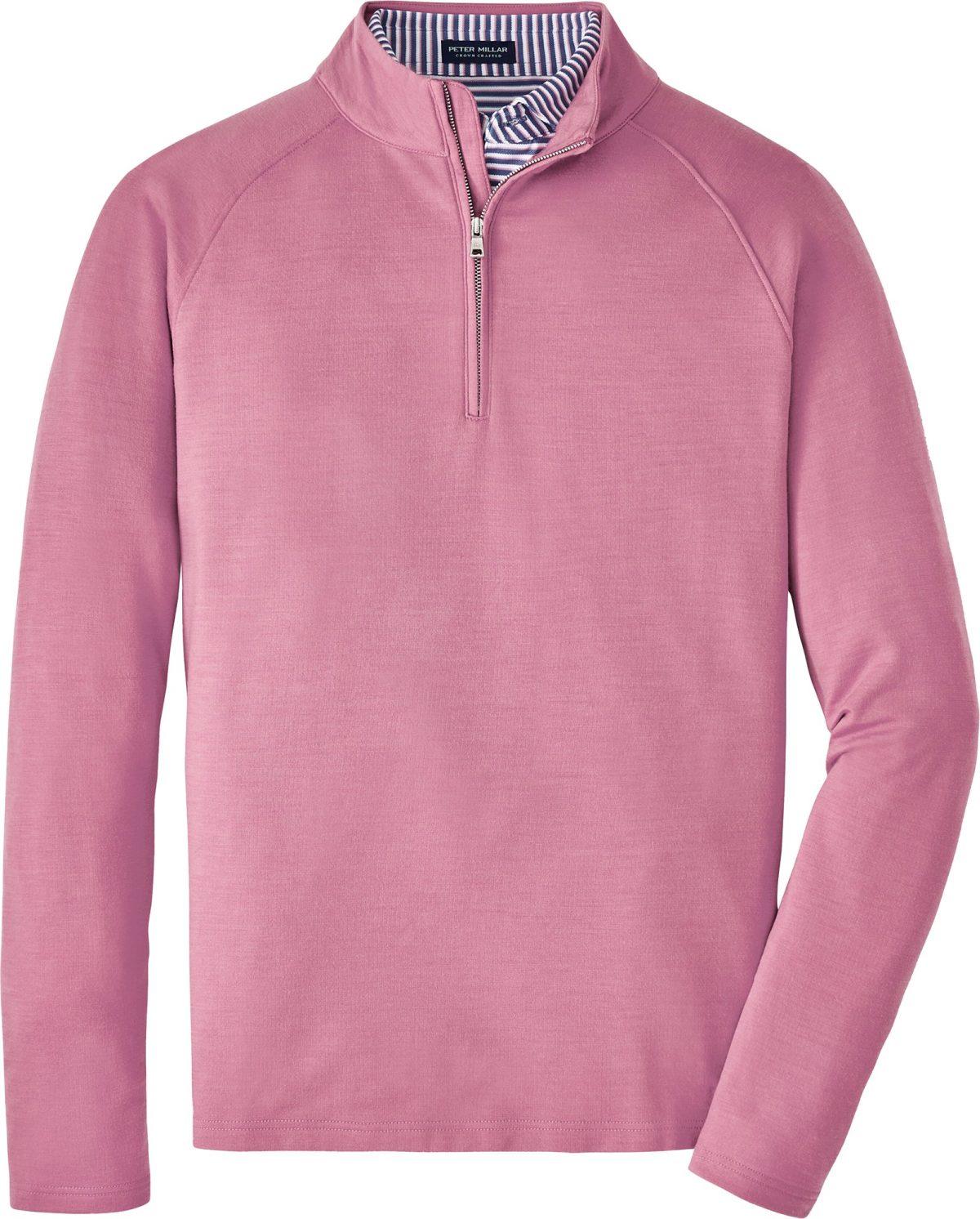 Peter Millar Excursionist Flex Performance Men's Golf Pullover - Purple, Size: Small