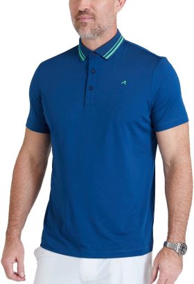 REDVANLY Cadman Men's Golf Polo Shirt - White, Size: Small