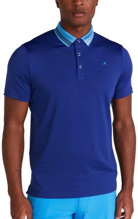 REDVANLY Harley Men's Golf Polo - Blue, Size: Large