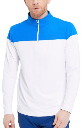 REDVANLY Varet Men's Golf Pullover No Logo - White, Size: X-Large