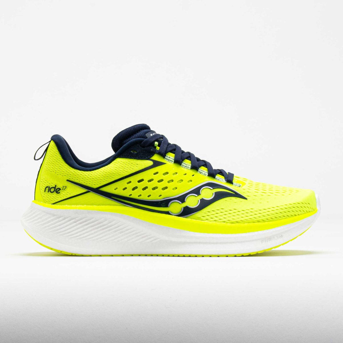 Saucony Ride 17 Men's Running Shoes Citron/Navy