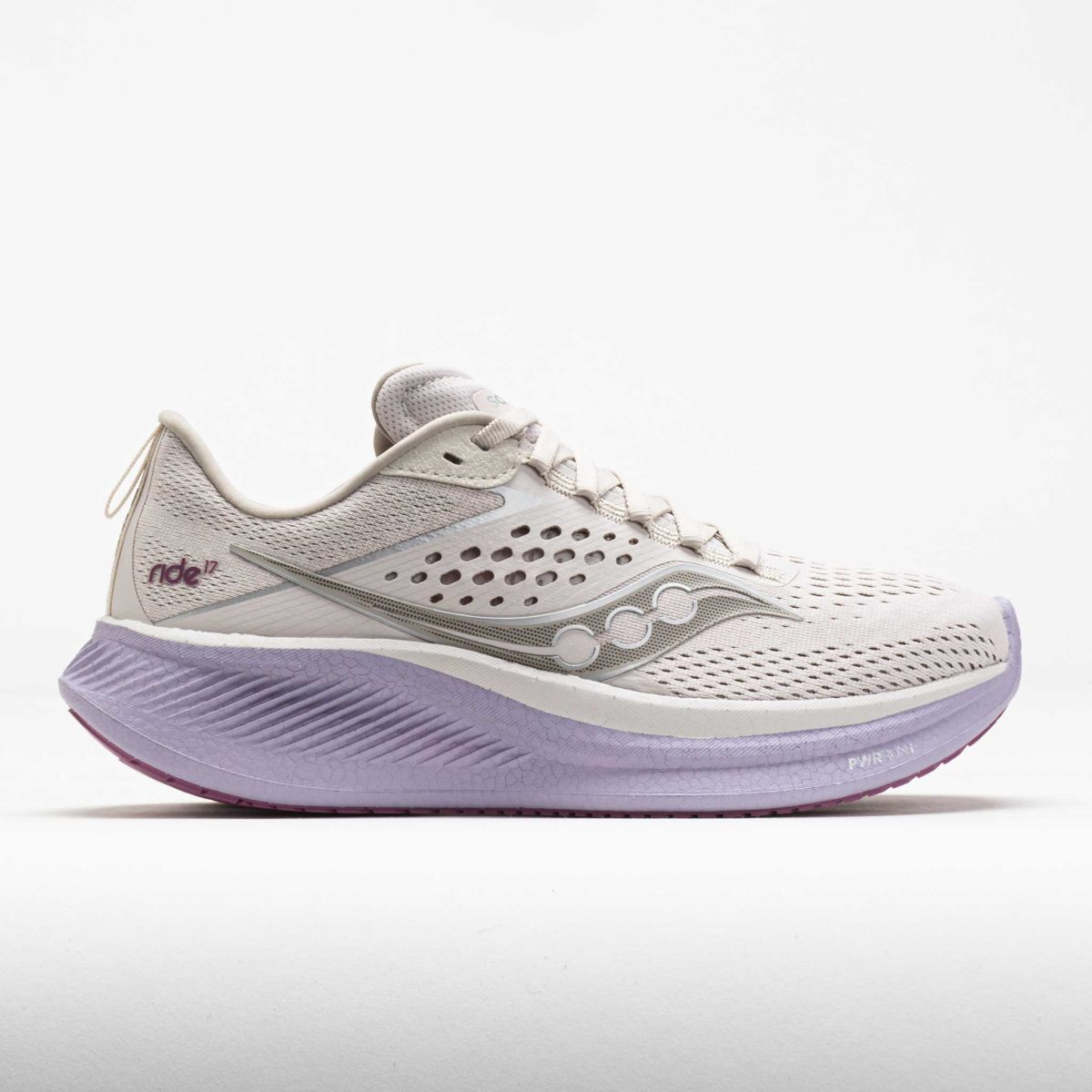 Saucony Ride 17 Women's Running Shoes Moon/Viola