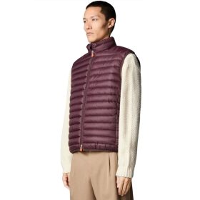 Save The Duck Adam Vest - Men's Burgundy Black, 3XL