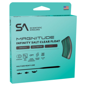 Scientific Anglers Magnitude Smooth Infinity Salt Fly Line - Aqua/Clear - 10
