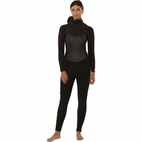 Sisstr Revolution 7 Seas 5/4mm Hooded Chest Zip Full Wetsuit - Women's Black Heather, 2