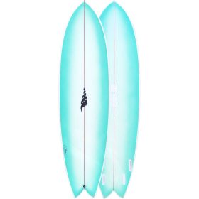 Solid Surfboards Pescador Midlength Surfboard Blue, 7ft 6in