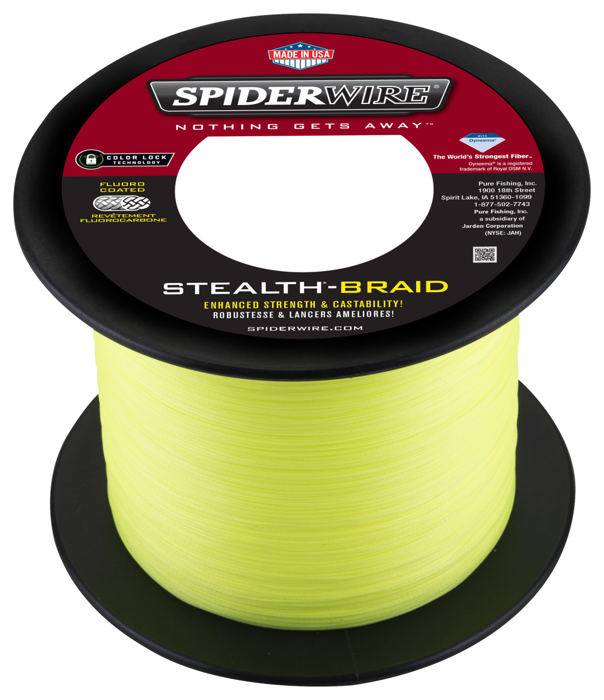 SpiderWire Stealth Braid Fishing Line - 1200 Yards - 100 lb. test - Hi-Vis Yellow