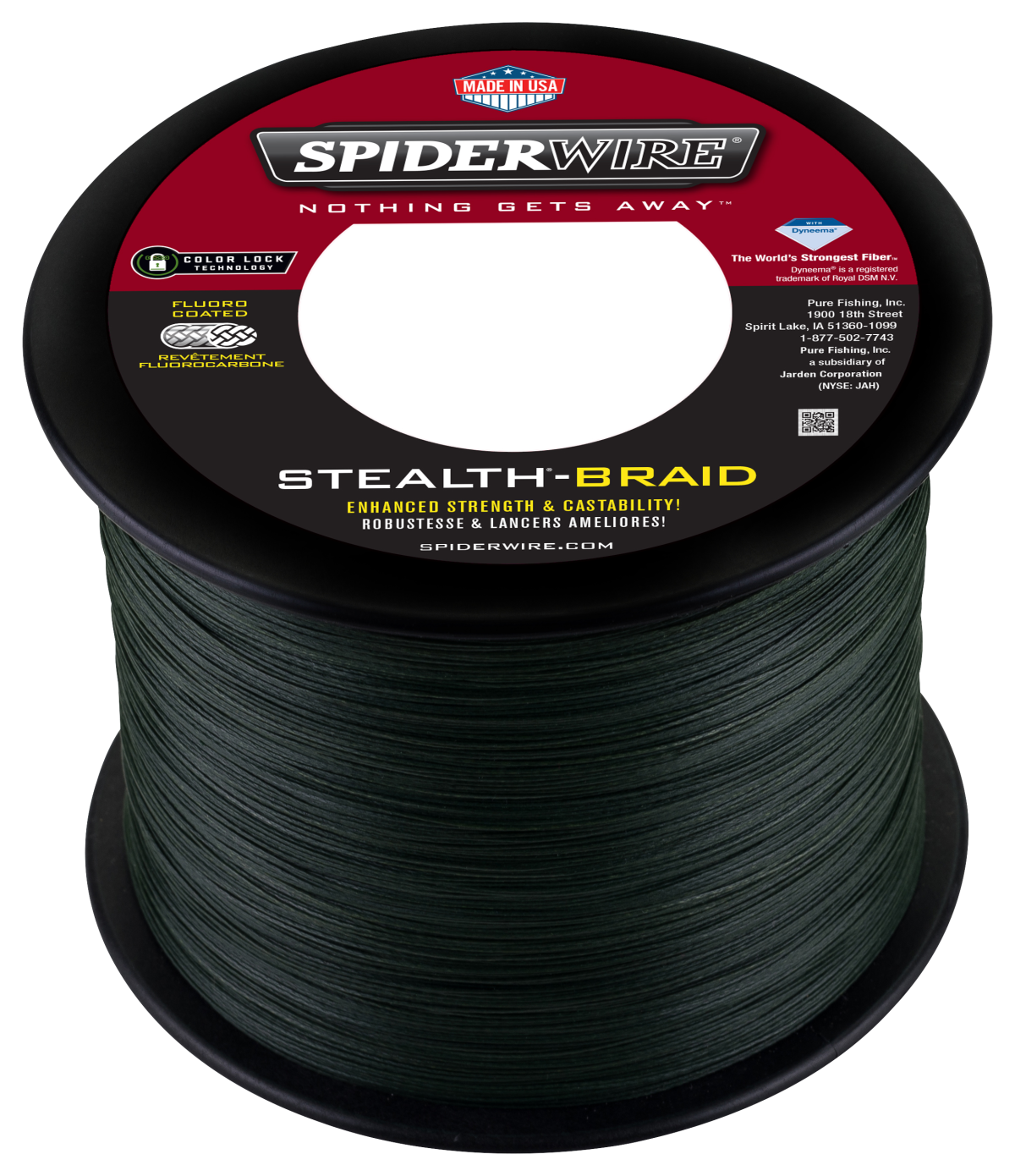 SpiderWire Stealth Braid Fishing Line - 1200 Yards - 100 lb. test - Moss Green