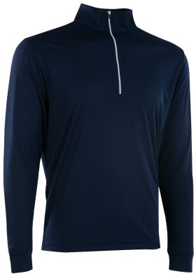 Straight Down Aerolight Quarter-Zip Men's Golf Pullover - Blue, Size: Small