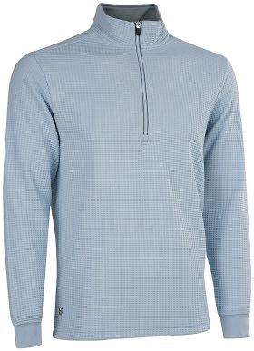 Straight Down Optic Quarter-Zip Men's Golf Pullover - Blue, Size: Medium