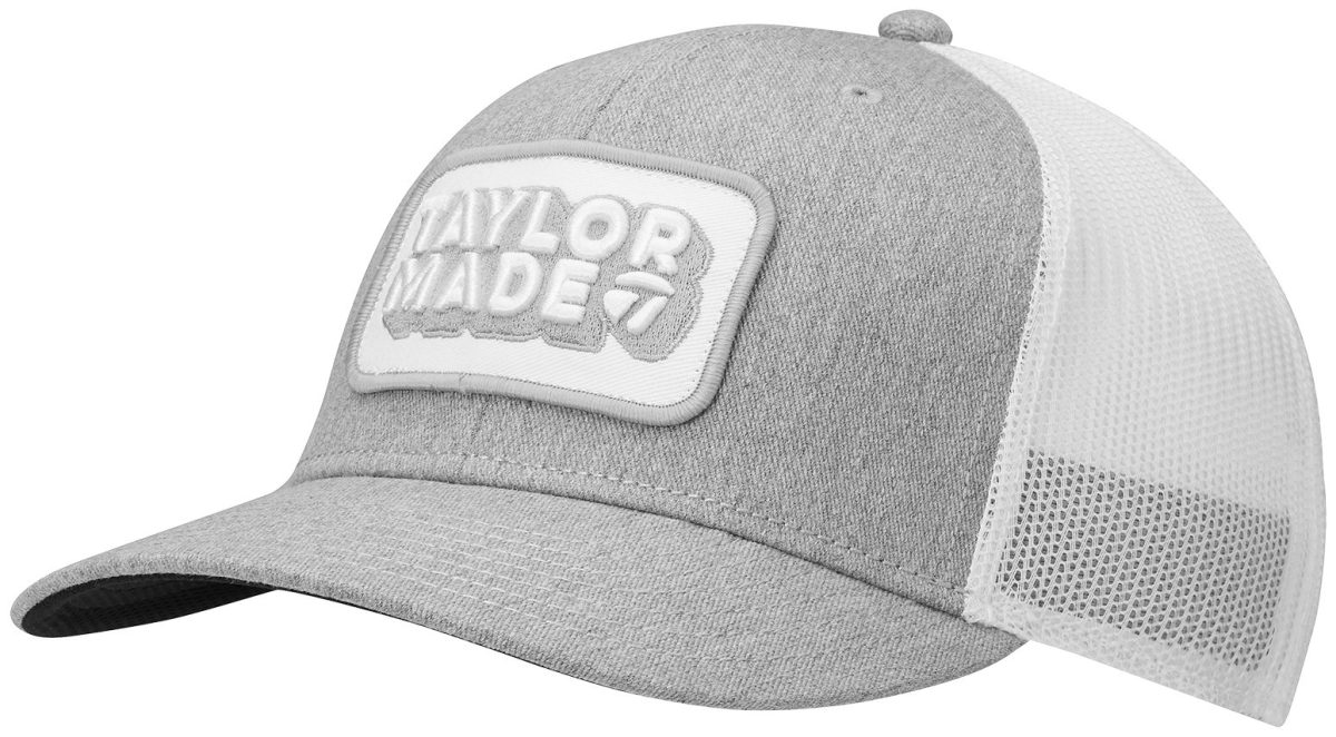 TaylorMade Retro Trucker Men's Golf Hat - Grey, Size: Regular