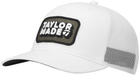 TaylorMade Retro Trucker Men's Golf Hat - White, Size: Regular