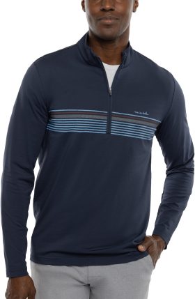 TravisMathew Make Music Men's Golf Pullover - Blue, Size: Medium