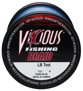 Vicious Fishing Standard Braid Fishing Line - Dark Blue - 1500 Yards - 30 lb.