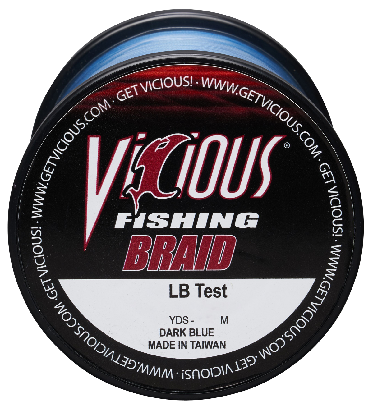 Vicious Fishing Standard Braid Fishing Line - Dark Blue - 1500 Yards - 40 lb.