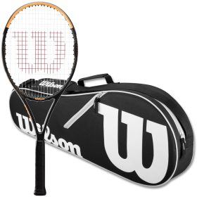 Wilson Burn Spin 103 Tennis Racquet Bundled w an Advantage II Tennis Bag (Black)