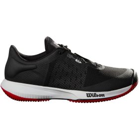 Wilson Men's KAOS Swift Tennis Shoes (Black Pearl/Blue/Wilson Red)